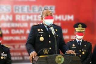 Kemenkumham Riau Beri 4 Warga Binaan Remisi Raya Nyepi 2022