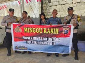 Minggu Kasih, Polsek Rimba Melintang Sampaikan Imbauan Kamtibmas kepada Jemaat GBI