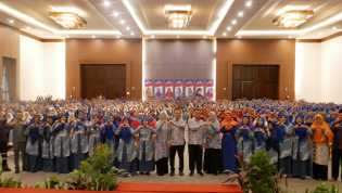 Ibu-Ibu Forum Pengajian Deklarasi Dukung Agung Nugroho dan Markarius Anwar di Pilwako Pekanbaru