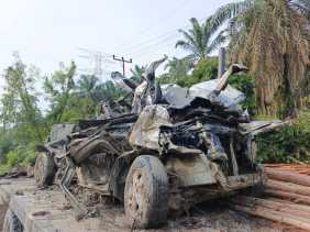 Kecelakaan Maut di Jalan Lintas Timur Pelalawan, Lima Tewas dan Empat Luka-Luka