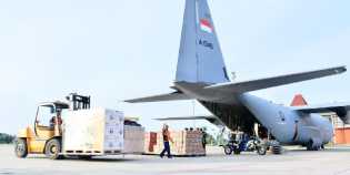 Presiden Prabowo Kirimkan Bantuan Menggunakan Empat Pesawat Untuk Tiga Provinsi Dilanda Bencana