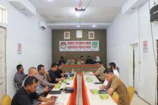 Rakor Persiapan Kampanye Rapat Umum Pemilihan Bupati-Wakil Bupati Rohul, Kapolres AKBP Budi Setiyono Berikan Penjelasan
