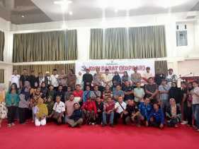 Polres Rokan Hulu Gelar Kopi Darat Bersama KPU dan Wartawan untuk Pilkada Kondusif