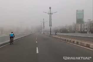 BMKG: Pagi Ini, Jarak Pandang di Pekanbaru Hanya 200 Meter