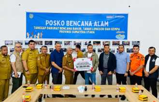 Bawa Bantuan Rp1,5 Miliar, Wako Pekanbaru Sambangi Korban Bencana di Sumut