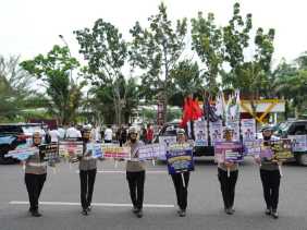 Kirab Pilkada Riau 2024 Berjalan Sukses, Ditlantas Polda Riau Berikan Pengamanan Maksimal