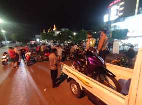 Diduga Pelaku Balap Liar, 15 Sepeda Motor Diangkut Polisi