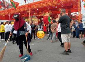 DLH Rohil Kerahkan 600 Petugas Selama Ritual Bakar Tongkang di Kota Bagansiapiapi