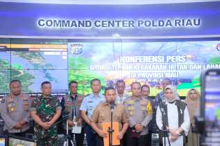 Hotspot di Riau Menurun ke 56 Titik, Gubri Apresiasi Kerja Kolaboratif Semua Pihak