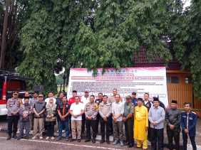 Deklarasi Tertib Berlalu Lintas, Polres Kuansing dan Forkopimda Menuju Pemilu Damai 2024