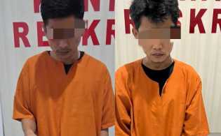 Polsek Perhentian Raja Tangkap Dua Pengedar Sabu dan Ganja di Desa Hangtuah