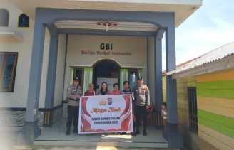 Minggu Kasih, Polsek Bangko Pusako Ajak Jemaat Gereja Bethel Indonesia Jaga Kamtibmas