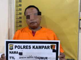 Tak Terima Ditegur, Pria di Kampar Tandukkan Kepala ke Tetangga hingga Berdarah