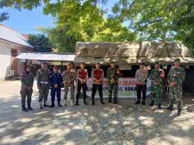 Patroli Sinergitas TNI-Polri Ops Mantap Praja Lancang Kuning 2024 Jamin Keamanan Pilkada di Rokan Hulu
