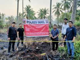 Terancam Penjara 10 Tahun, Pembakar Lahan di Inhil Diamankan Polsek Pulau Burung