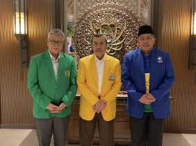 3 Tokoh Riau Kompak Hadiri Silatnas KIB, Syamsuar : Agar Silaturahmi Digaungkan