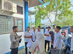 Kapolsek Seberida Ajak Karang Taruna Bersama Awasi Pilkada