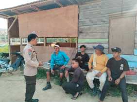 Antisipasi PSU di Desa Ringin, Polsek Batang Gansal Giat Sosialisasi