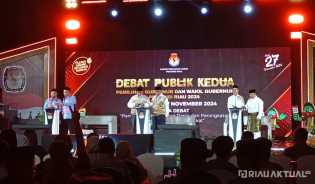Debat Pilgub Riau Memanas, M Nasir dan Abdul Wahid Saling Sindir Soal Kabupaten Inhil