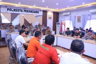 Pemko dan Polresta Pekanbaru Bahas Strategi Penanganan Karhutla