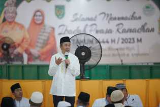 Safari Ramadan ke Inhil, Gubri Syamsuar Bahas Pembangunan Infrastruktur