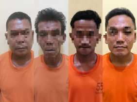 Polres Kuansing Tangkap Empat Tersangka Kericuhan saat Penertiban PETI