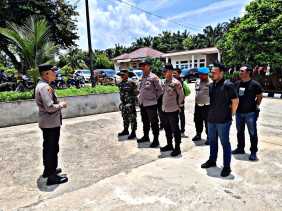 Sinergitas TNI-Polri di Kerumutan Amankan Kampanye Paslon