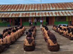 SMA Kemala Taruna Bhayangkara Gelar Sosialisasi Penerimaan Peserta Didik Baru di SMPN 2 Bangko Pusako