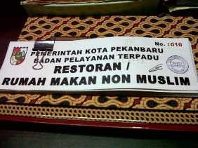 72 Rumah Makan Dapat Izin Buka Saat Ramadhan di Pekanbaru
