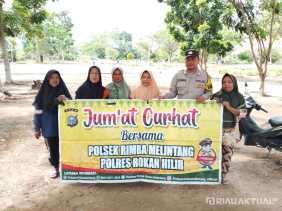 Polsek Rimba Melintang Dengar Aspirasi Warga Lewat Program Jumat Curhat