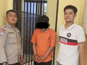 Curi Motor Majikan, Pria di Kuansing Diamankan Usai Diantar Warga ke Polsek Benai