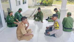 Polsek Kuntodarussalam Gelar Cooling System di Desa Pasir Indah, Ajak Masyarakat Dukung Pilkada Damai