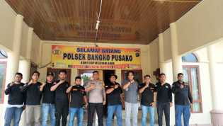 Kapolsek Bangko Pusako Perkuat Sinergi dengan Ormas GRIB Jaya untuk Jaga Kamtibmas