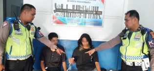 Polantas Pekanbaru Berhasil Mengamankan Pengendara Diduga Bawa Narkotika Jenis Sabu