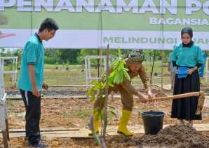 Tanam Pohon di Rohil, Gubri Wahid: Menanam Adalah Jati Diri Melayu
