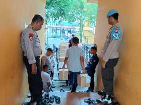 Kapolres Kuansing Hadiri Kegiatan Pelipatan Surat Suara Hari Pertama untuk Pilkada Serentak 2024 di Kabupaten Kuansing