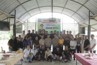Jelang Pindah Tugas, Kapolres Inhu Silaturahmi dan Pamit ke Awak Media