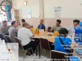 Polsek Minas Lakukan Cooling System Pasca Pleno Pilkada 2024