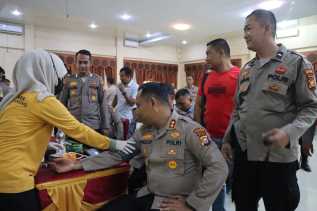 Subsatgas Dokkes Polres Kuansing Gelar Pemeriksaan Kesehatan untuk Personel Operasi Mantap Praja LK 2024