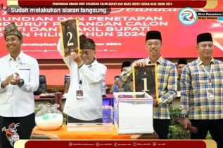 Pilkada Rokan Hilir 2024: Afrizal Sintong-Setiawan Nomor Urut 1, Bistamam-Jhony Charles Nomor Urut 2