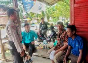 Ajak Warga Datang ke TPS pada 27 November 2024, Bhaninkamtibmas Polsek Rimba Melintang Intensifkan Sambang Warga