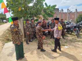 Polsek Rengat Barat Ajak Banser Kawal Pilkada Damai