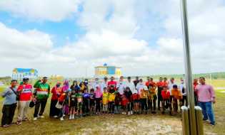 Kadispora Lepas 200 Atlet Sepatu Roda Pekanbaru Yang Akan Turun di Kejurnas Pariaman