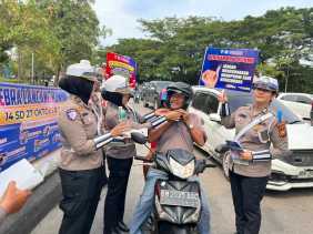 Polda Riau Gencarkan Sosialisasi Tertib Berlalu Lintas untuk Sukseskan Pilkada 2024