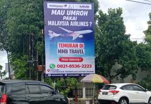 Pasang Baliho di Sejumlah Titik, MMB Travel Tawarkan Umrah Nyaman Lewat Malaysia Airlines