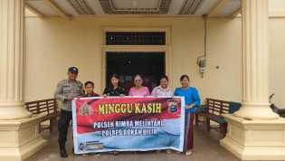 Minggu Kasih, Polsek Rimba Melintang Ajak Jemaat HKBP Poros Tak Bakar Lahan dan Jaga Kamtibmas