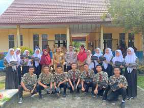 Polres Kuansing Selenggarakan Sosialisasi Wawasan Kebangsaan di SMA N 2 Teluk Kuantan