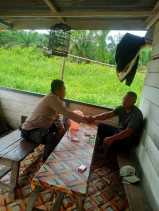 Polsek Tempuling, Sosialisasi Pemilu Damai 2024 di Desa Tunas Jaya