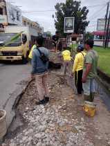Pekerjaan Simultan, PUPR Pekanbaru Gesa Perbaikan Ruas Jalan Durian