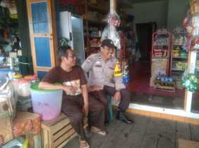 Cooling System, Aiptu Syafrizal: Jaga Ketertiban Jelang Pemilu 2024 kepada Pemilik Warung di Gaung